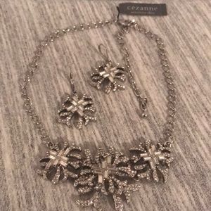 CEZANNE  sensitive skin combo earrings / necklace